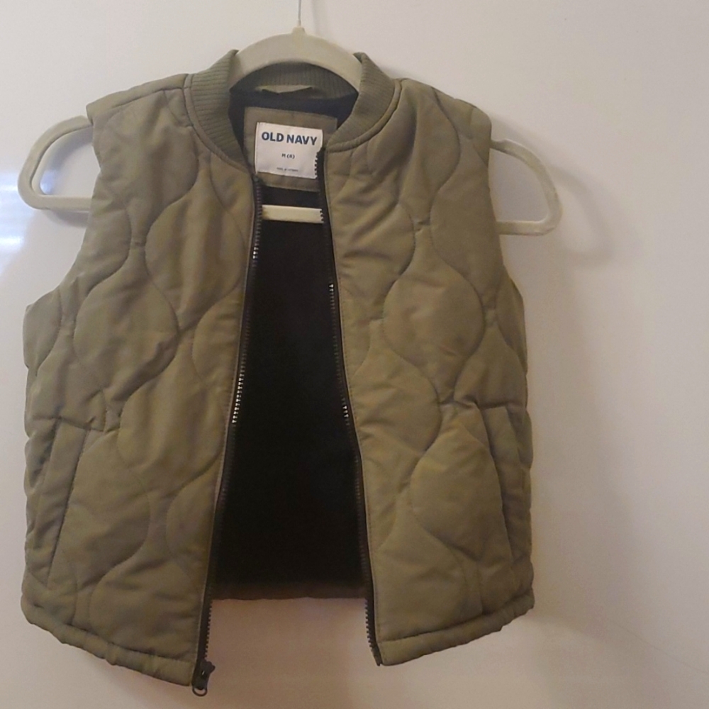 OLD NAVY size 8 green vest